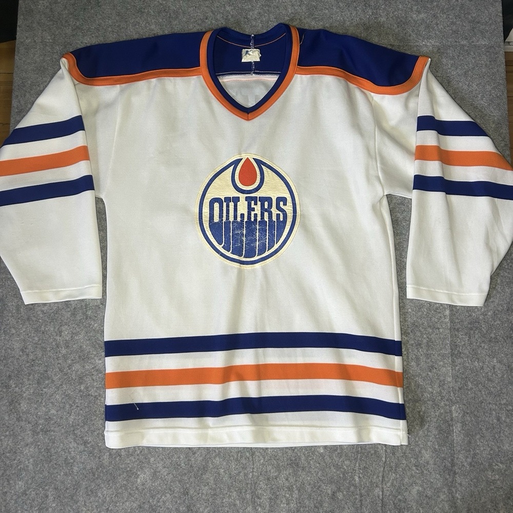 Vtg 80's Mens Small Edmonton Oilers Wayne Gretzky #99 Maska Nhl Jersey